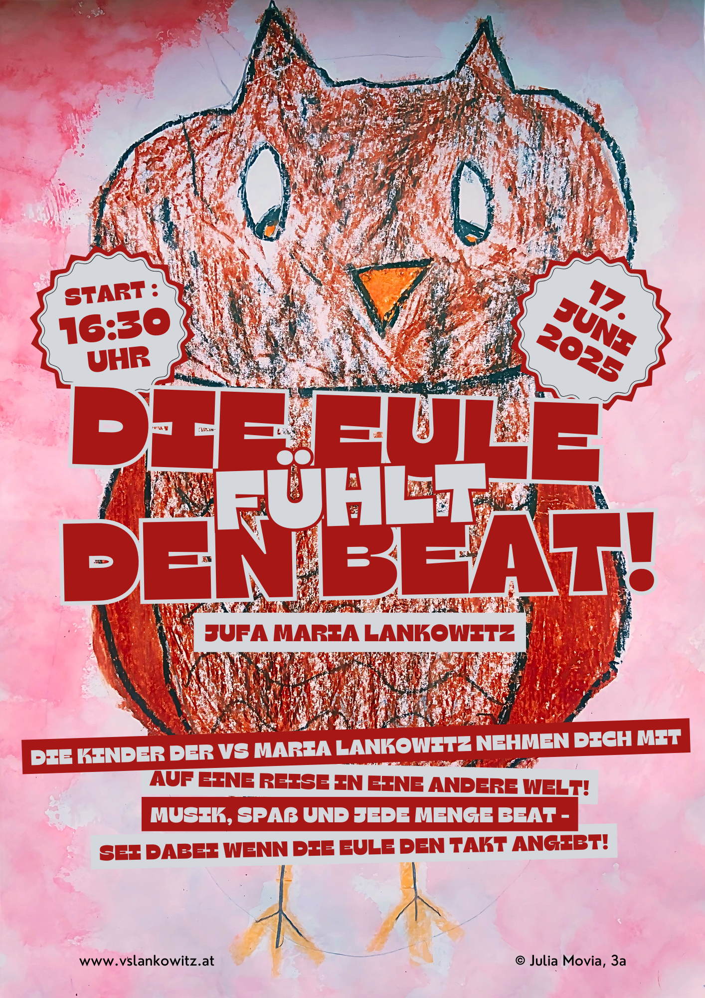 Eule fühlt den Beat